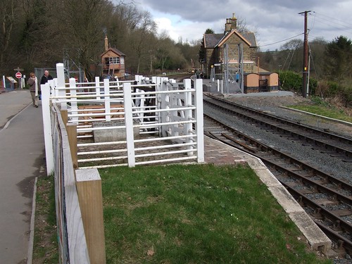 Highley station. cattle dock.Severn Valley Railway