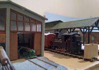 Wombat Creek narrow gauge railway goods shed   [wct 220709c.jpg uploaded 10 Jul 2022]